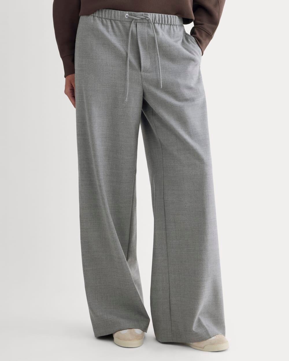 Everlane Heather Graphite Tailor Twill Pull On Pants - Size 10, NWT